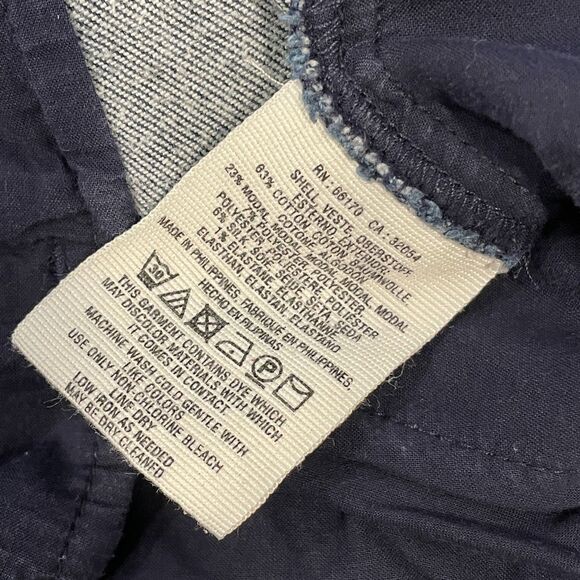 ~ Anthropologie 12 "The Essential Crop Flare" Dk Blue Wash Scarf Tie Denim Jeans - Picture 15 of 16